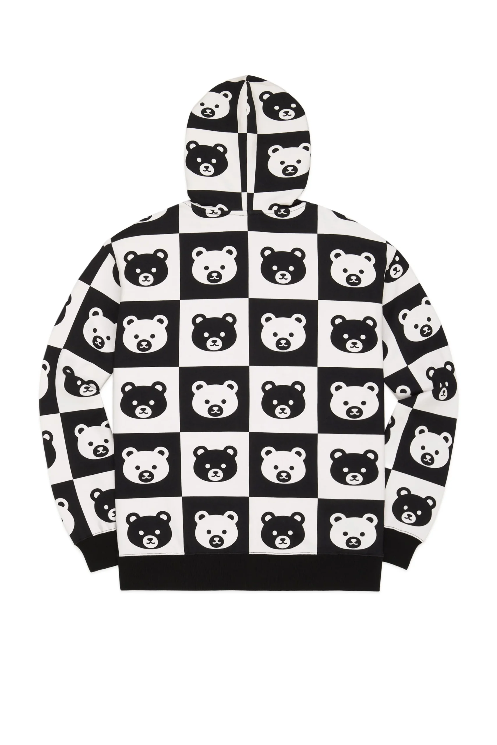 Bear Check Zip Hoodie-Teddy Fresh Best
