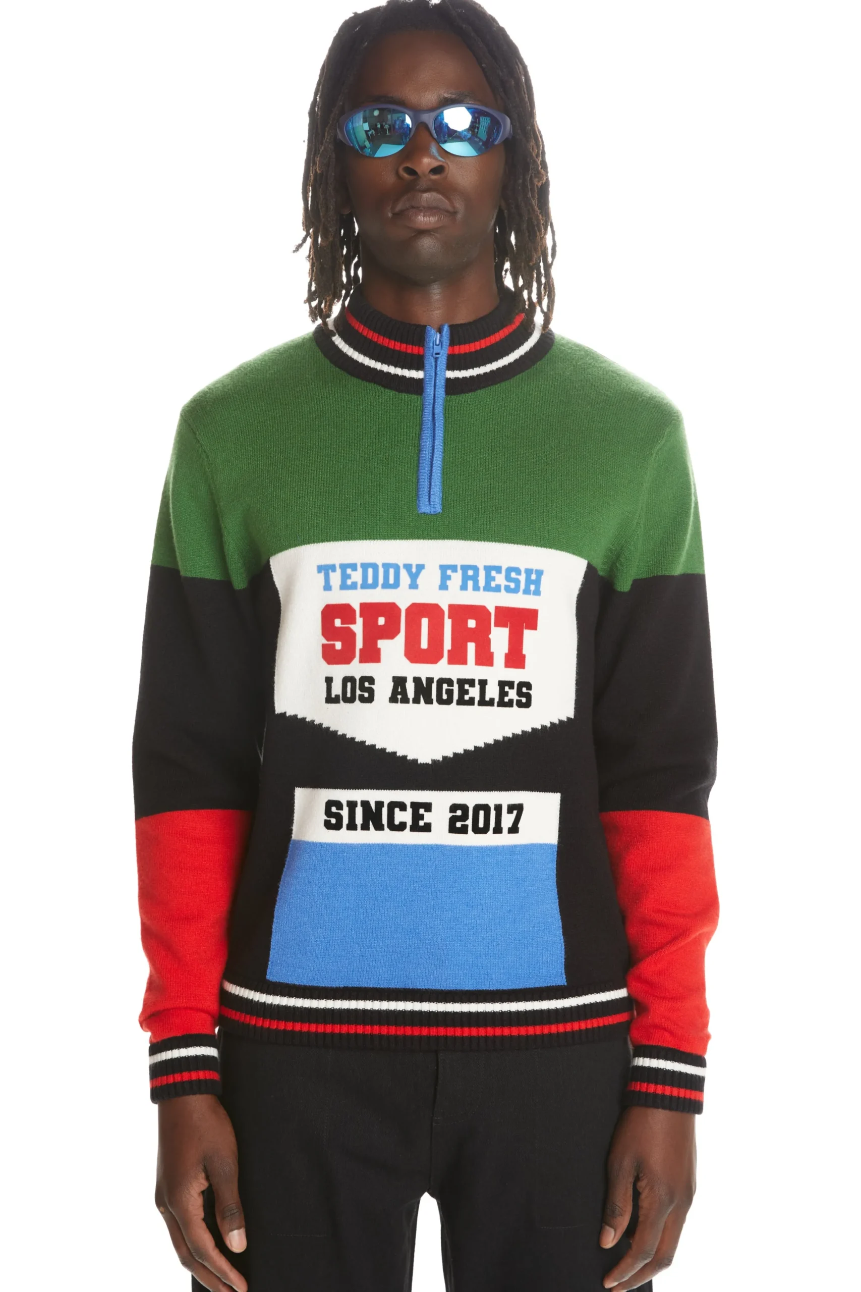 Bike Jersey Zip Sweater-Teddy Fresh Store