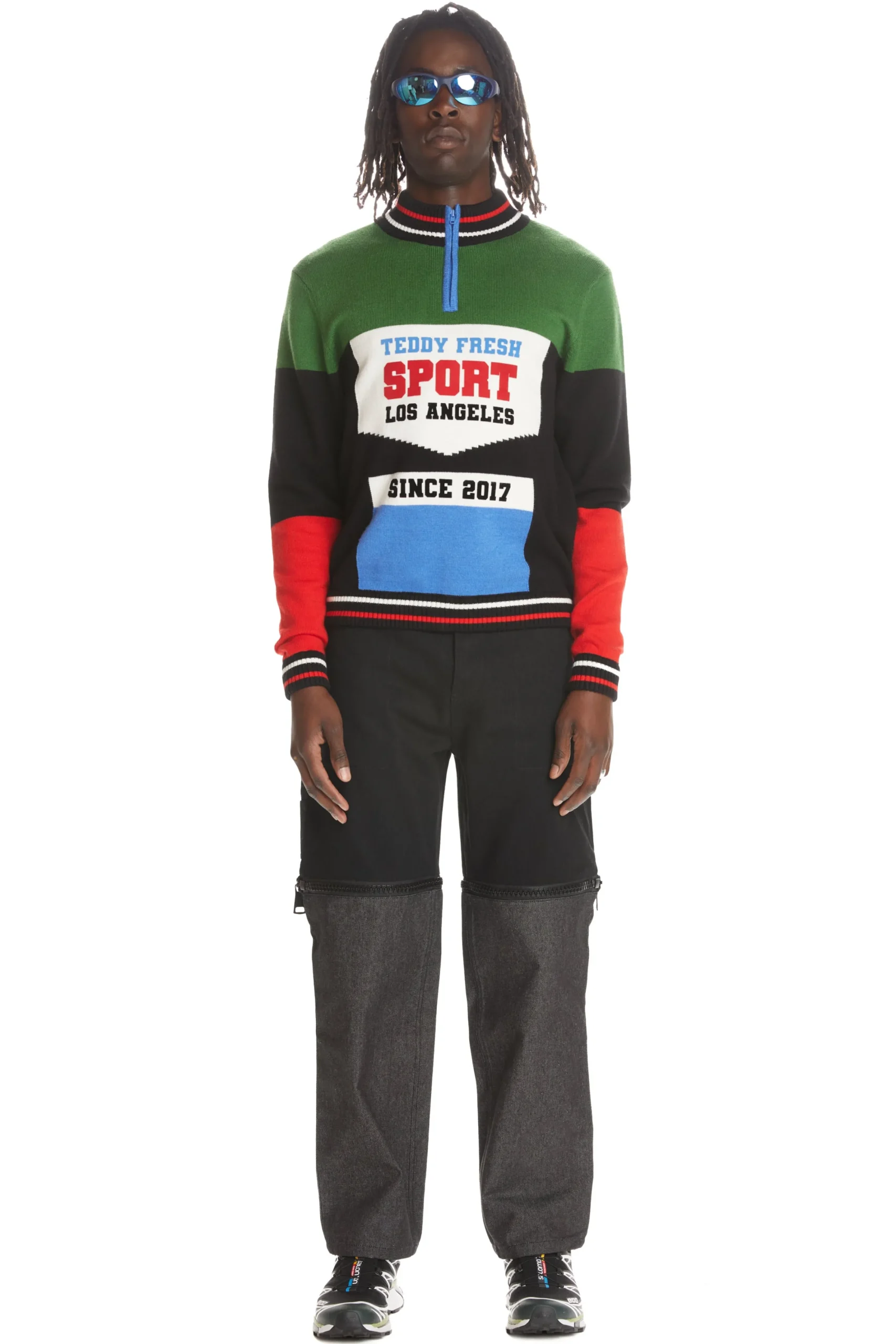 Bike Jersey Zip Sweater-Teddy Fresh Store