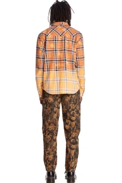 Bleached Flannel Shirt-Teddy Fresh Shop