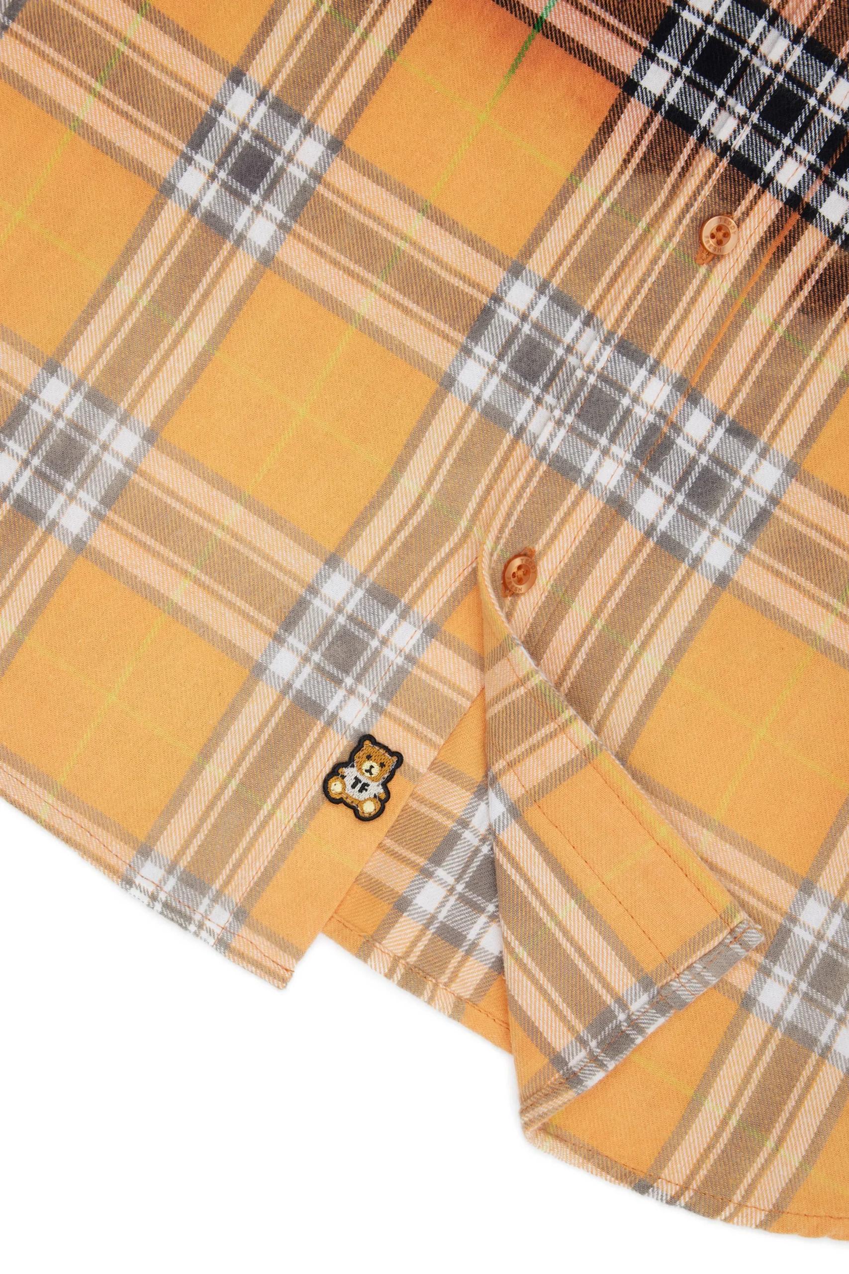 Bleached Flannel Shirt-Teddy Fresh Shop