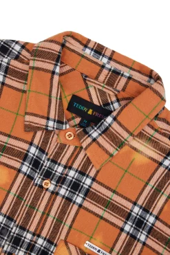 Bleached Flannel Shirt-Teddy Fresh Shop