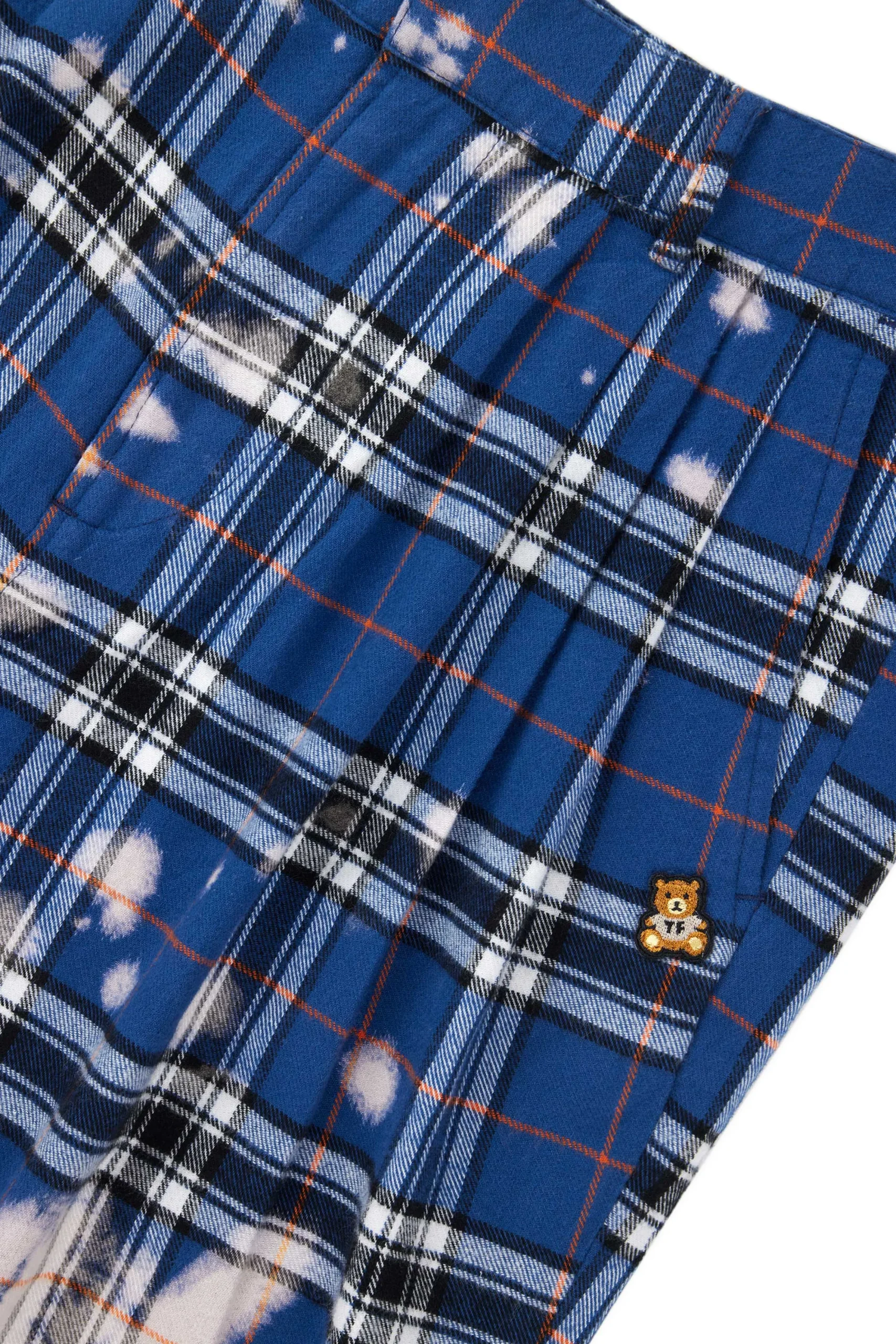 Bleached Flannel Shorts-Teddy Fresh Best