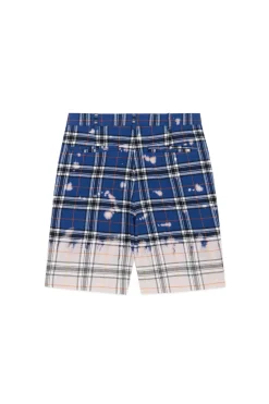 Bleached Flannel Shorts-Teddy Fresh Best