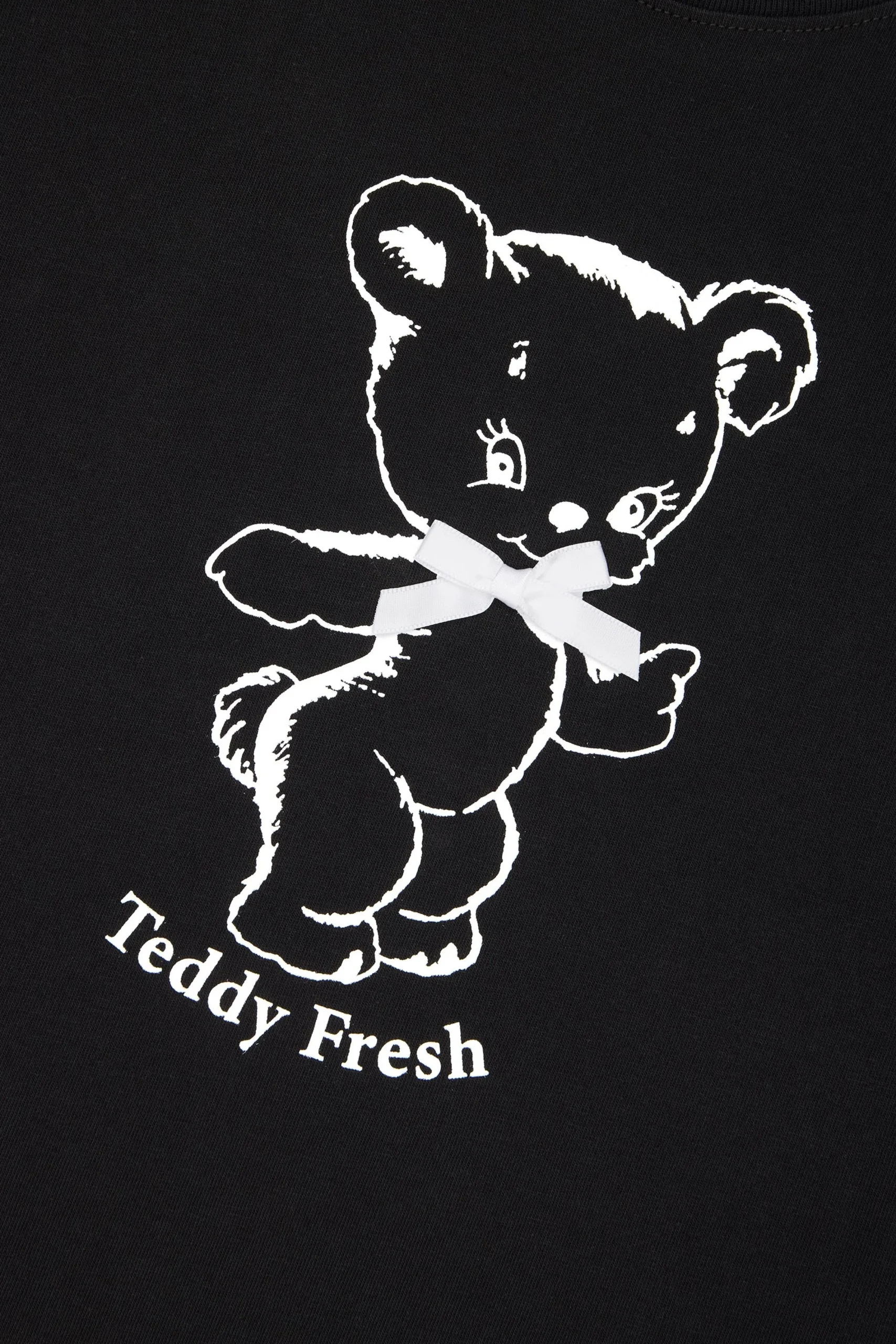 Bow Bear Baby Tee-Teddy Fresh Shop