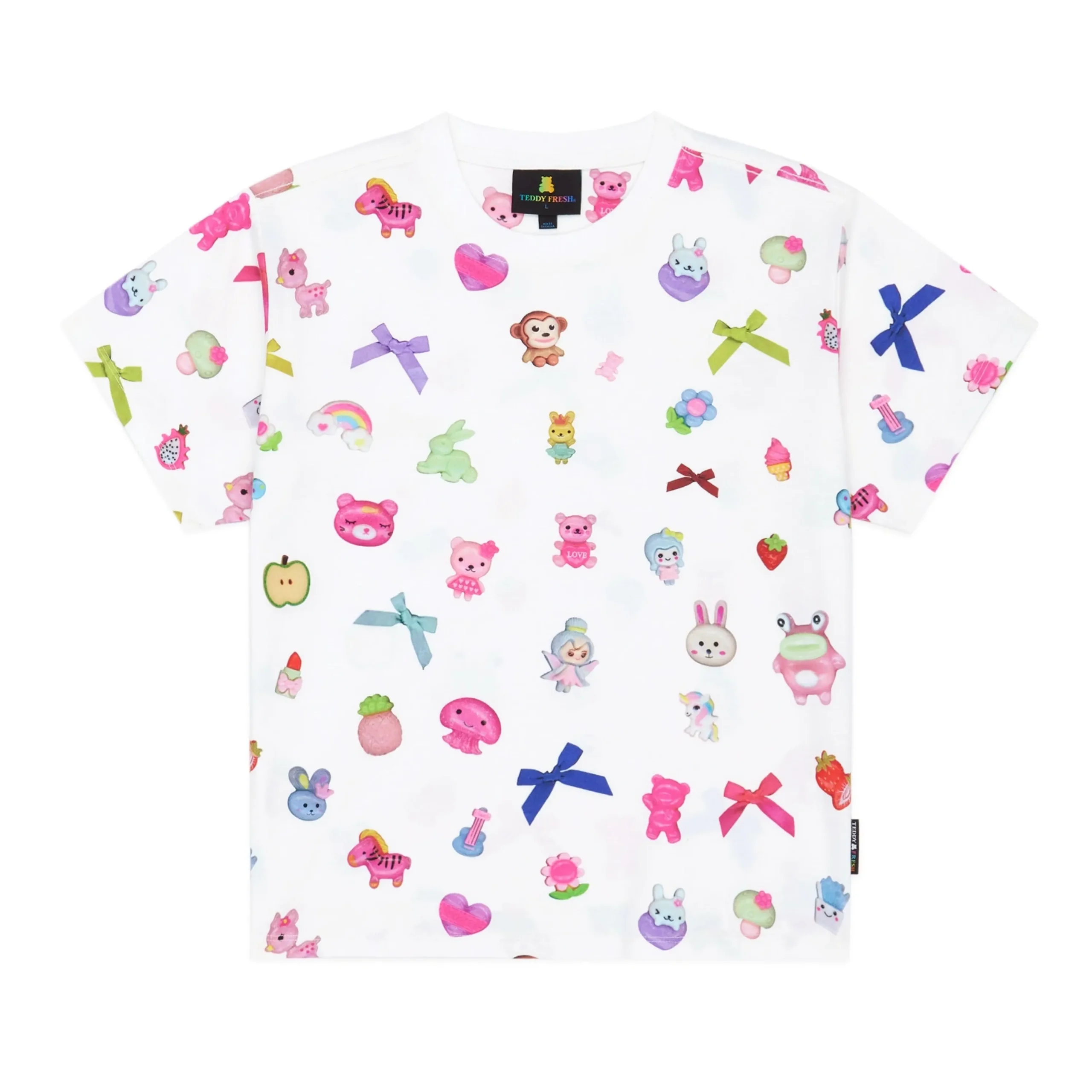 Bows u0026 Buttons Fitted Tee-Teddy Fresh Best