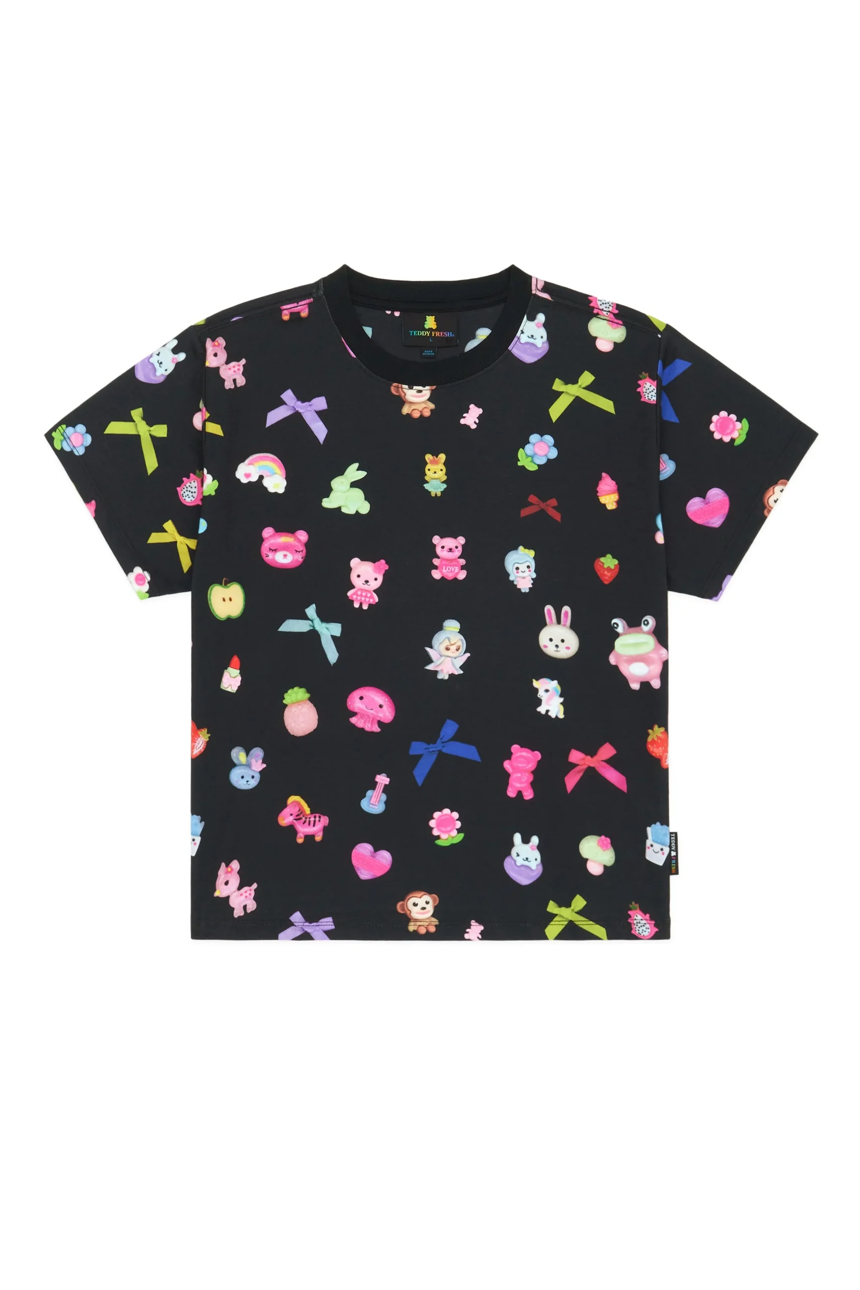 Bows u0026 Buttons Fitted Tee-Teddy Fresh Best