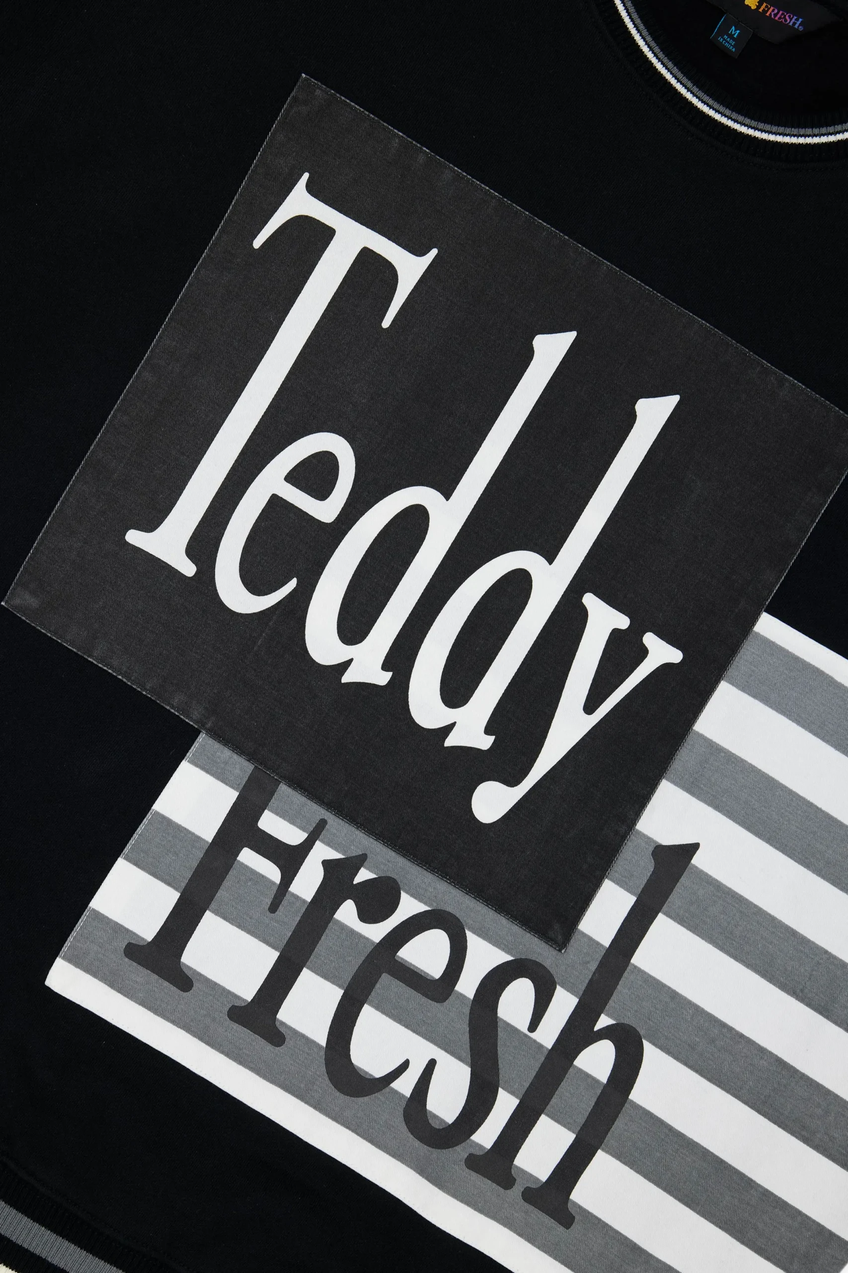 Box Paneled Crewneck-Teddy Fresh Cheap