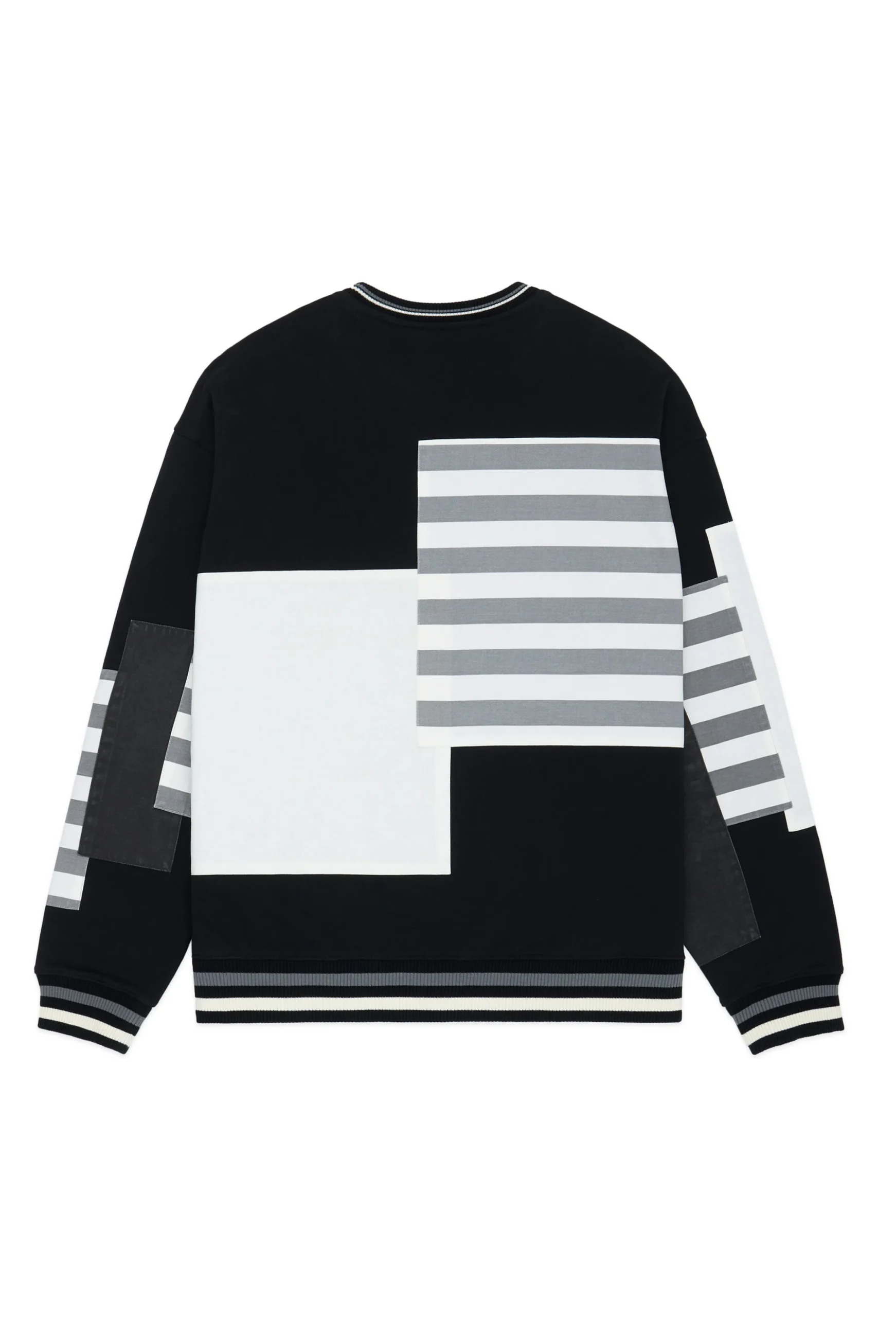 Box Paneled Crewneck-Teddy Fresh Cheap