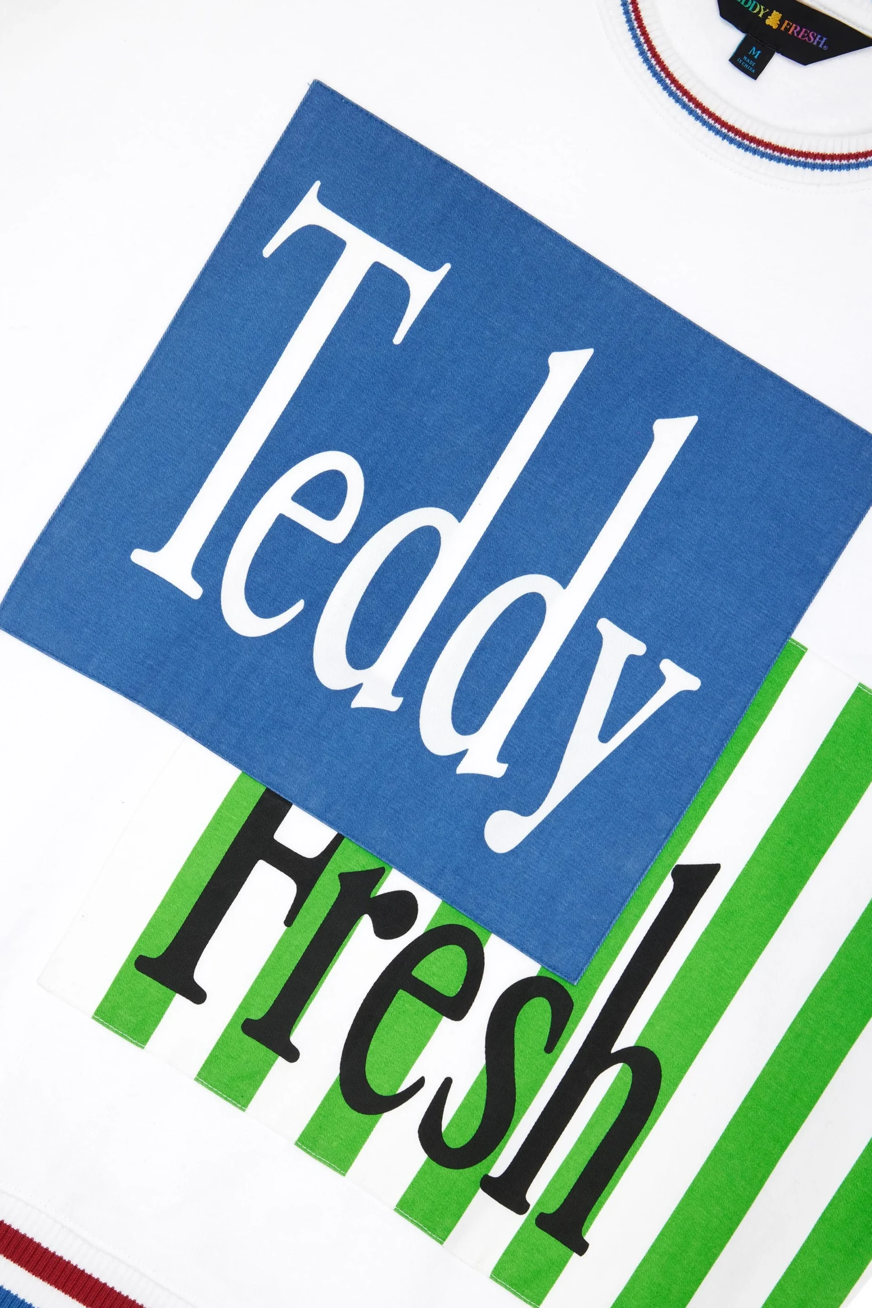 Box Paneled Crewneck-Teddy Fresh Cheap