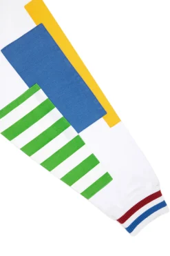 Box Paneled Crewneck-Teddy Fresh Cheap