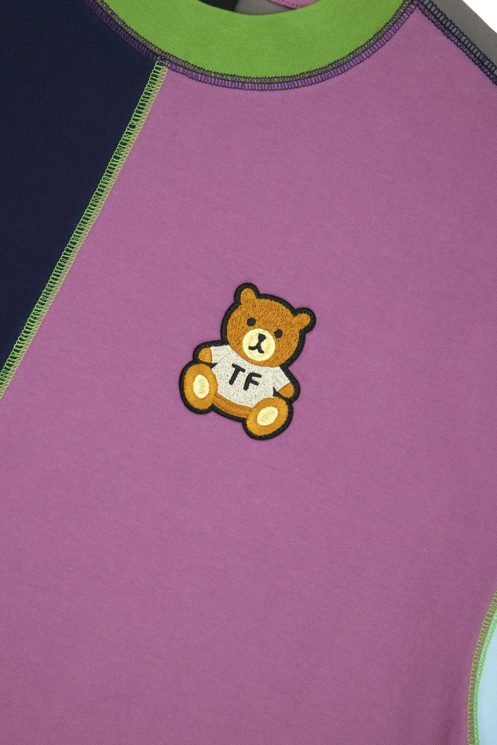 Boxy Color Block Tee-Teddy Fresh Discount