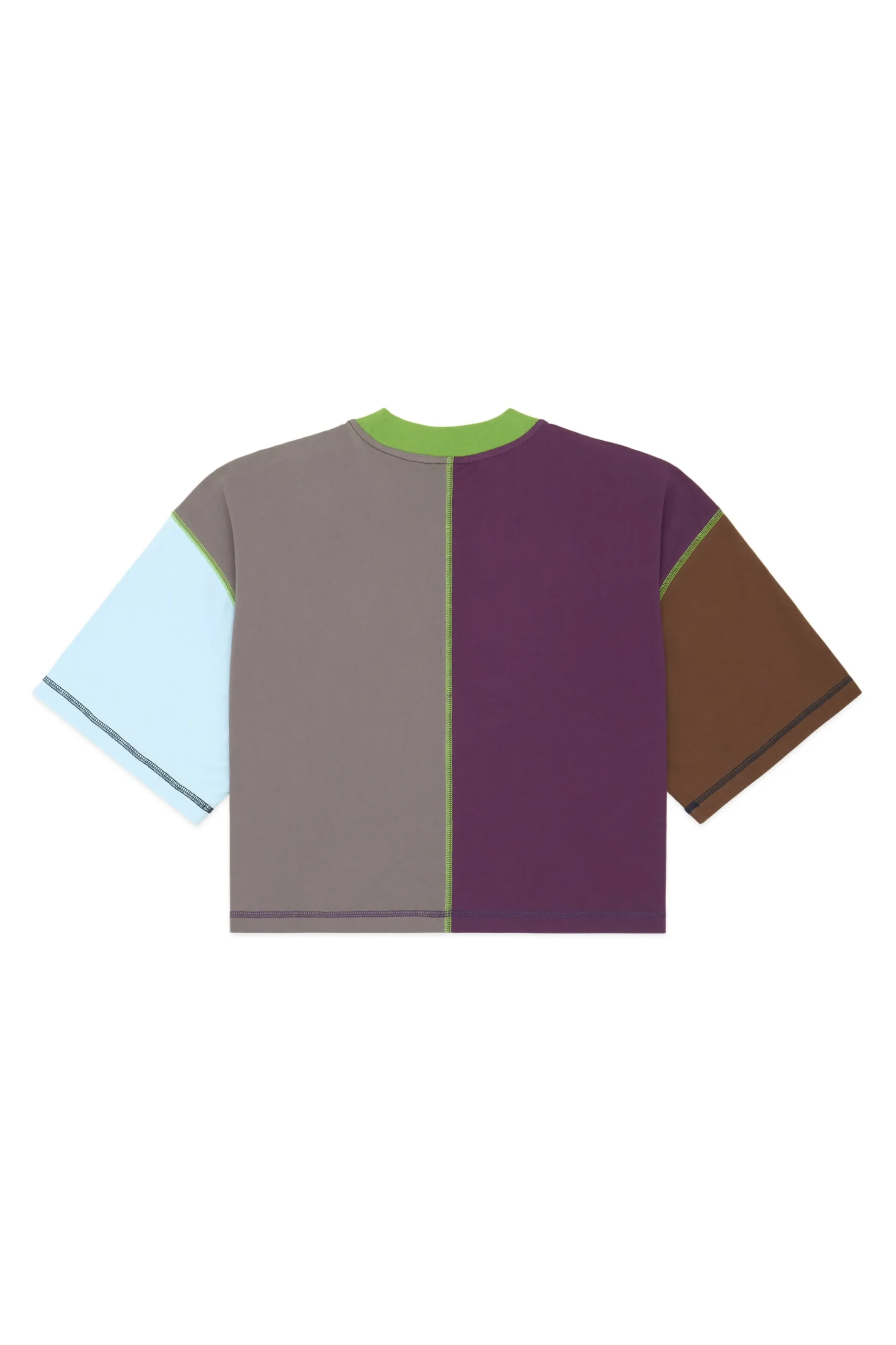 Boxy Color Block Tee-Teddy Fresh Discount