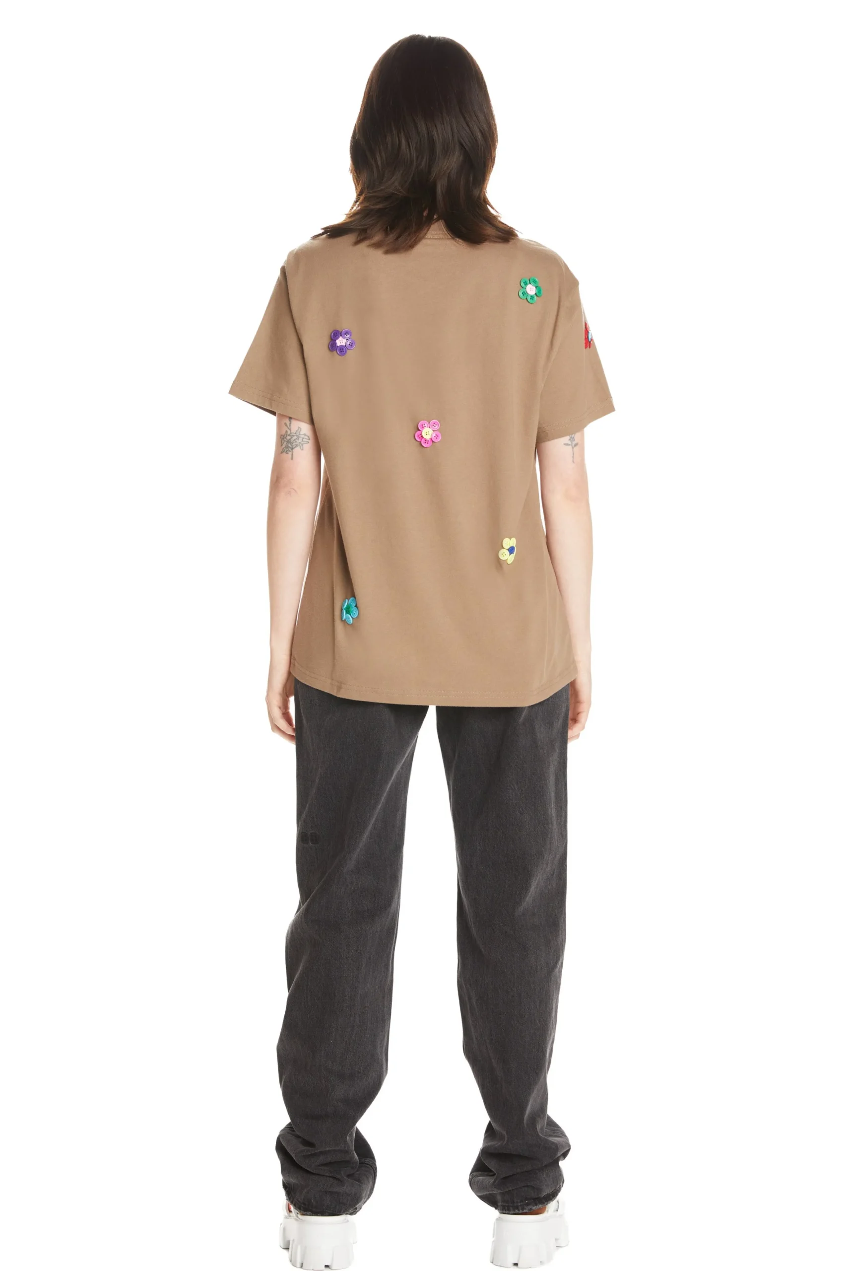 Button Flowers Tee-Teddy Fresh Best