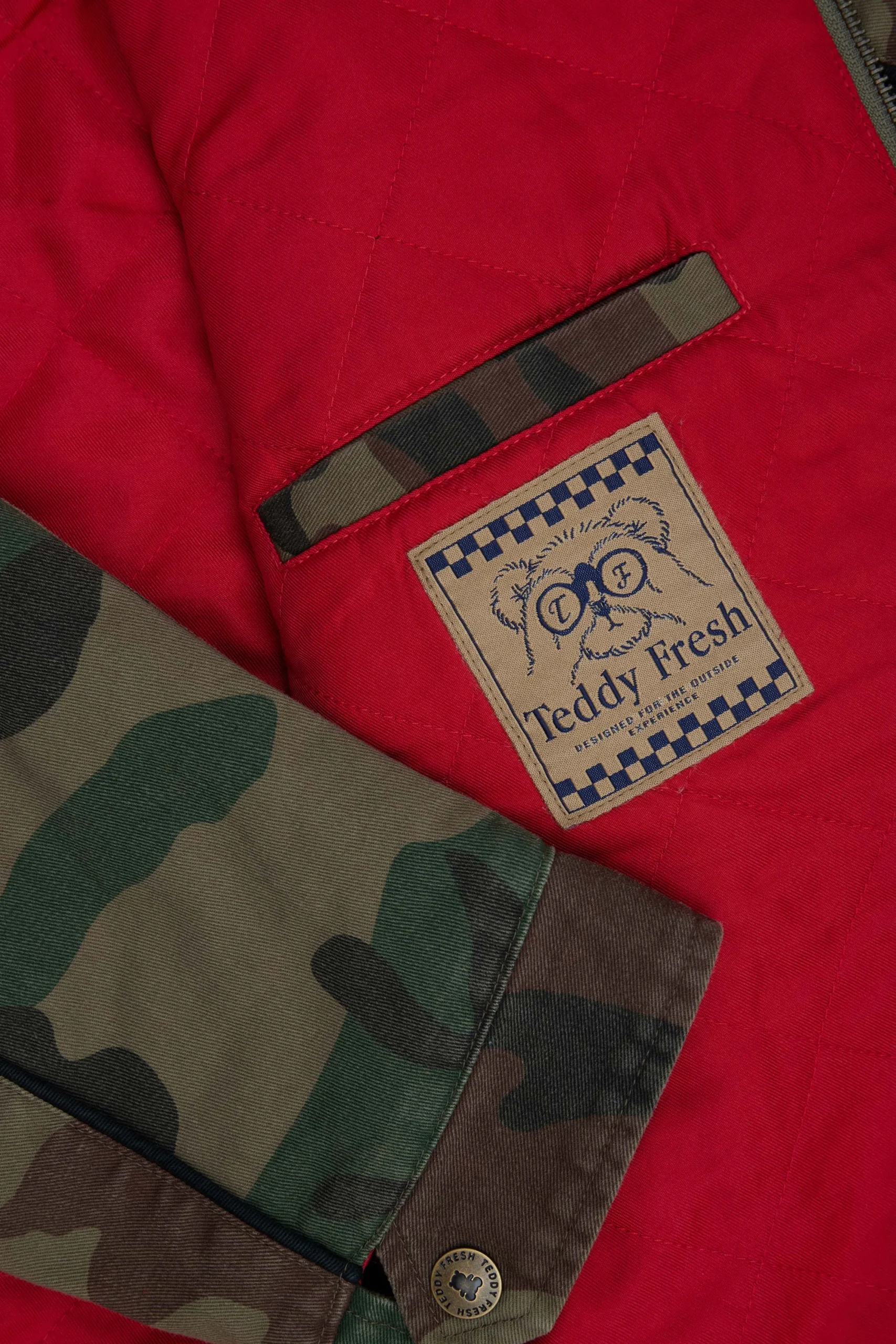 Camo Moto Jacket-Teddy Fresh Flash Sale