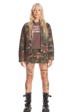 Camo Moto Jacket-Teddy Fresh Flash Sale