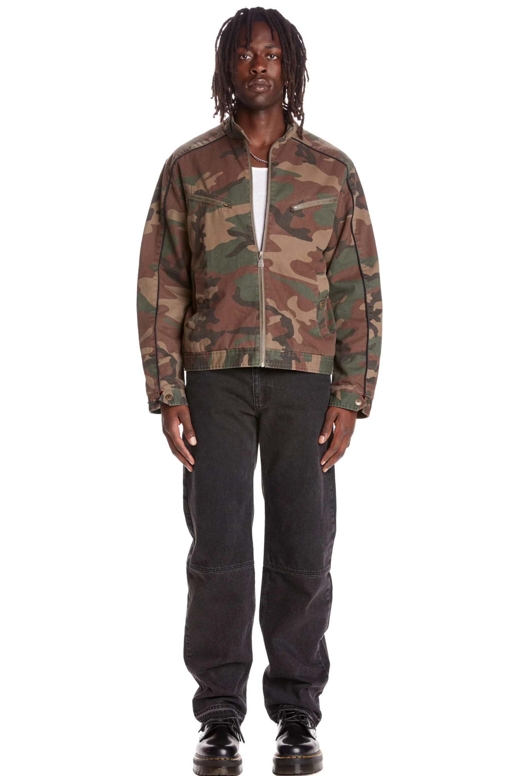 Camo Moto Jacket-Teddy Fresh Flash Sale