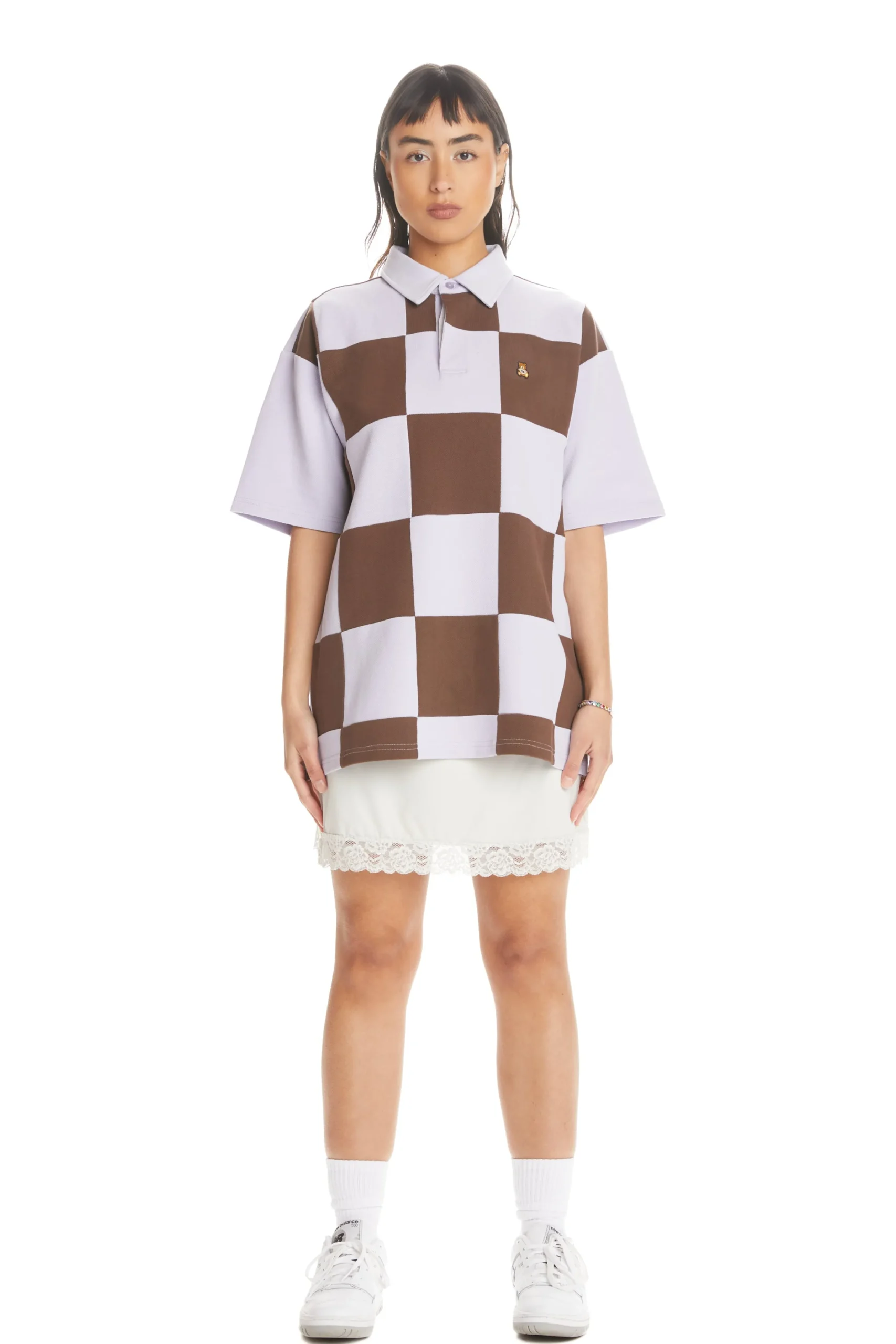 Checkerboard Rugby Shirt-Teddy Fresh New