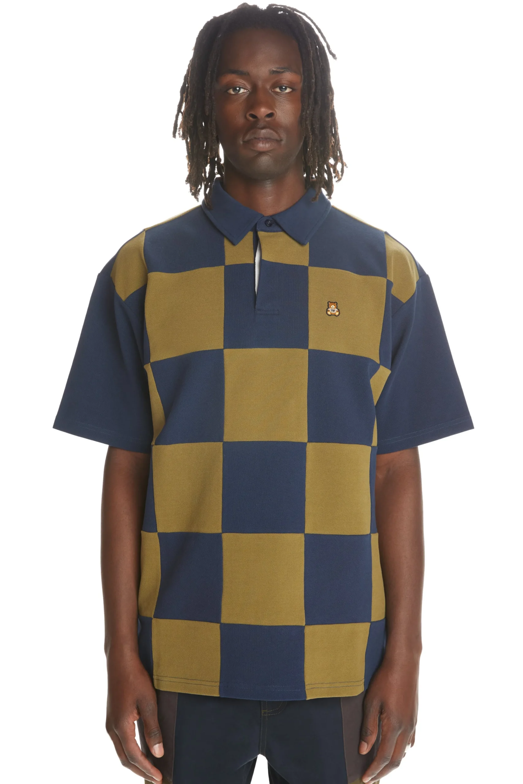 Checkerboard Rugby Shirt-Teddy Fresh New
