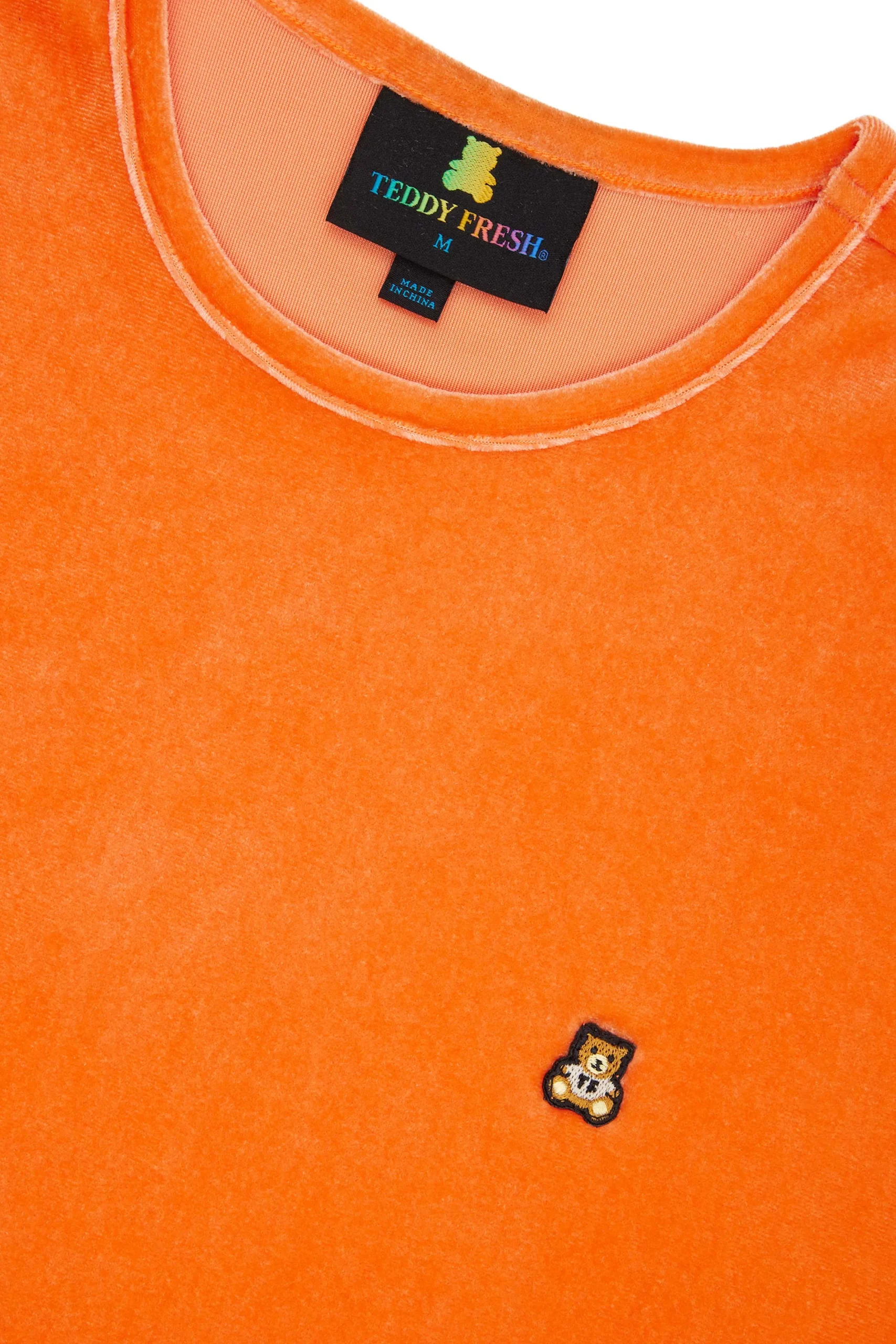 Color Pop Velour Tee-Teddy Fresh Cheap