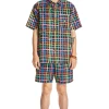 Crayon Checkered Camp Shirt-Teddy Fresh Fashion