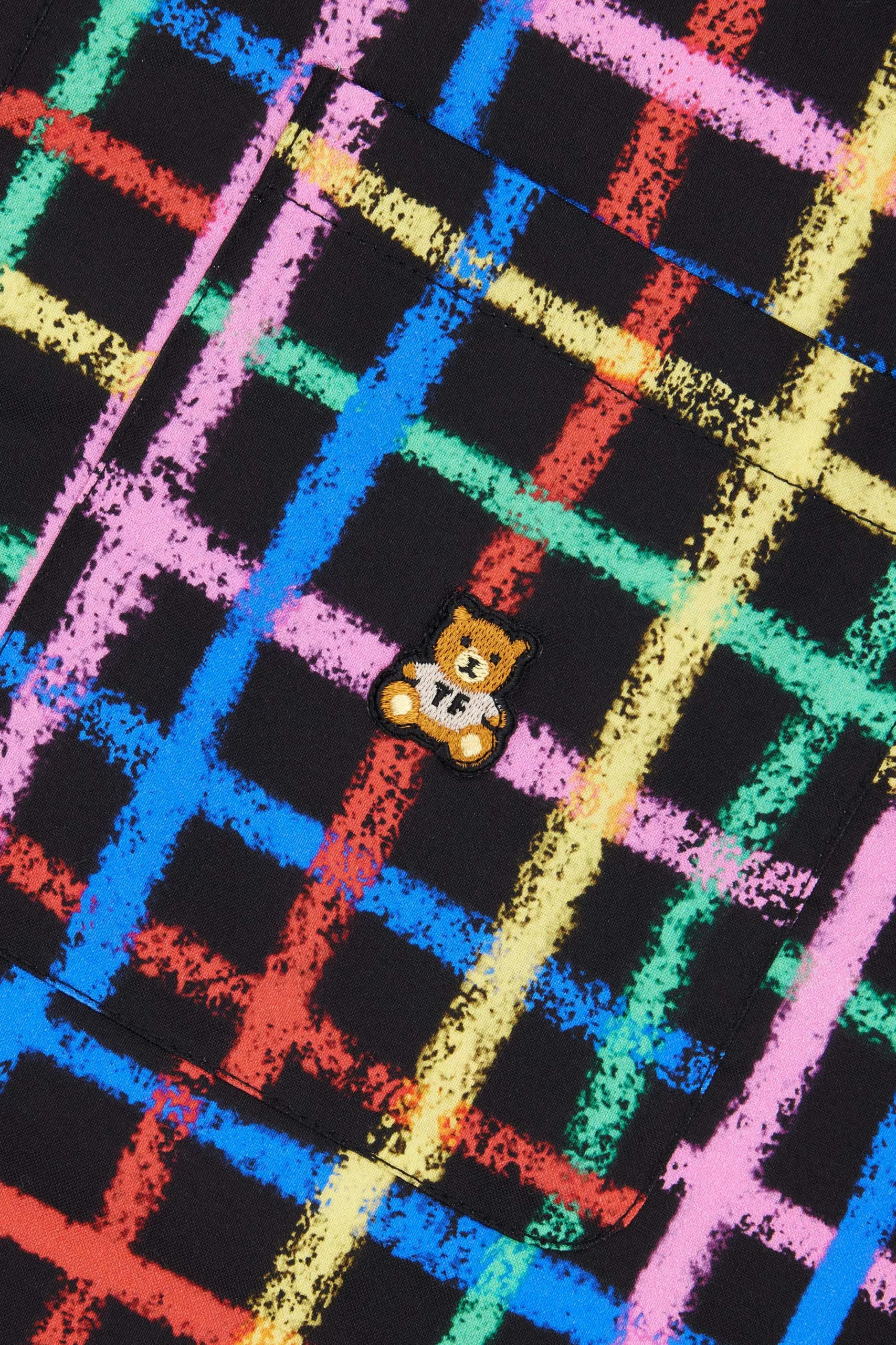 Crayon Checkered Camp Shirt-Teddy Fresh Fashion