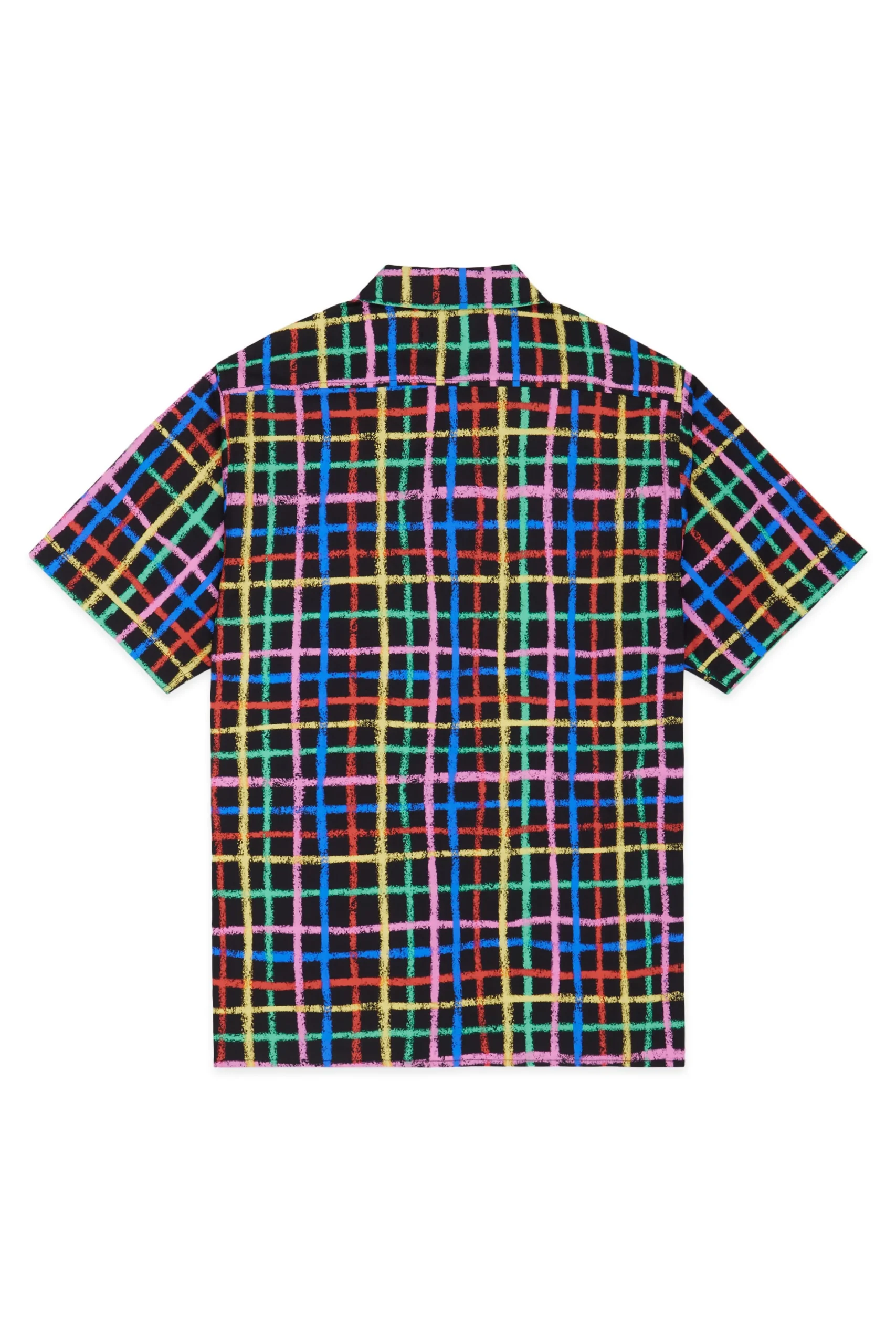 Crayon Checkered Camp Shirt-Teddy Fresh Fashion