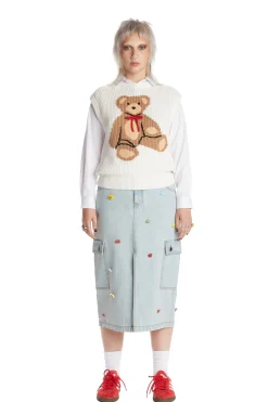 Denim Cargo Skirt-Teddy Fresh Best Sale