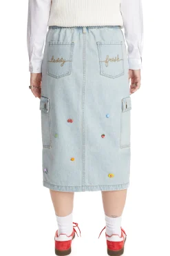 Denim Cargo Skirt-Teddy Fresh Best Sale