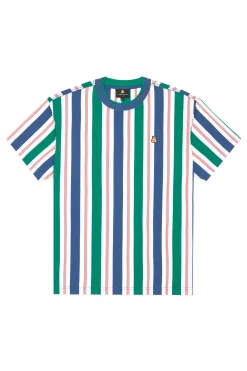 Double Collar Stripe Tee-Teddy Fresh Outlet