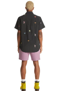 Flower Embroidery Shirt-Teddy Fresh Hot