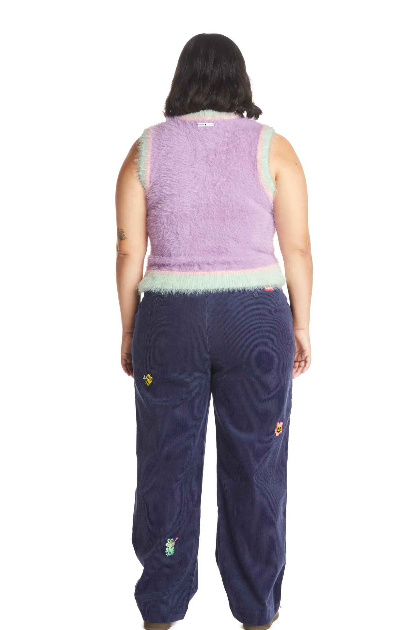 Fuzzy Character Vest-Teddy Fresh Sale