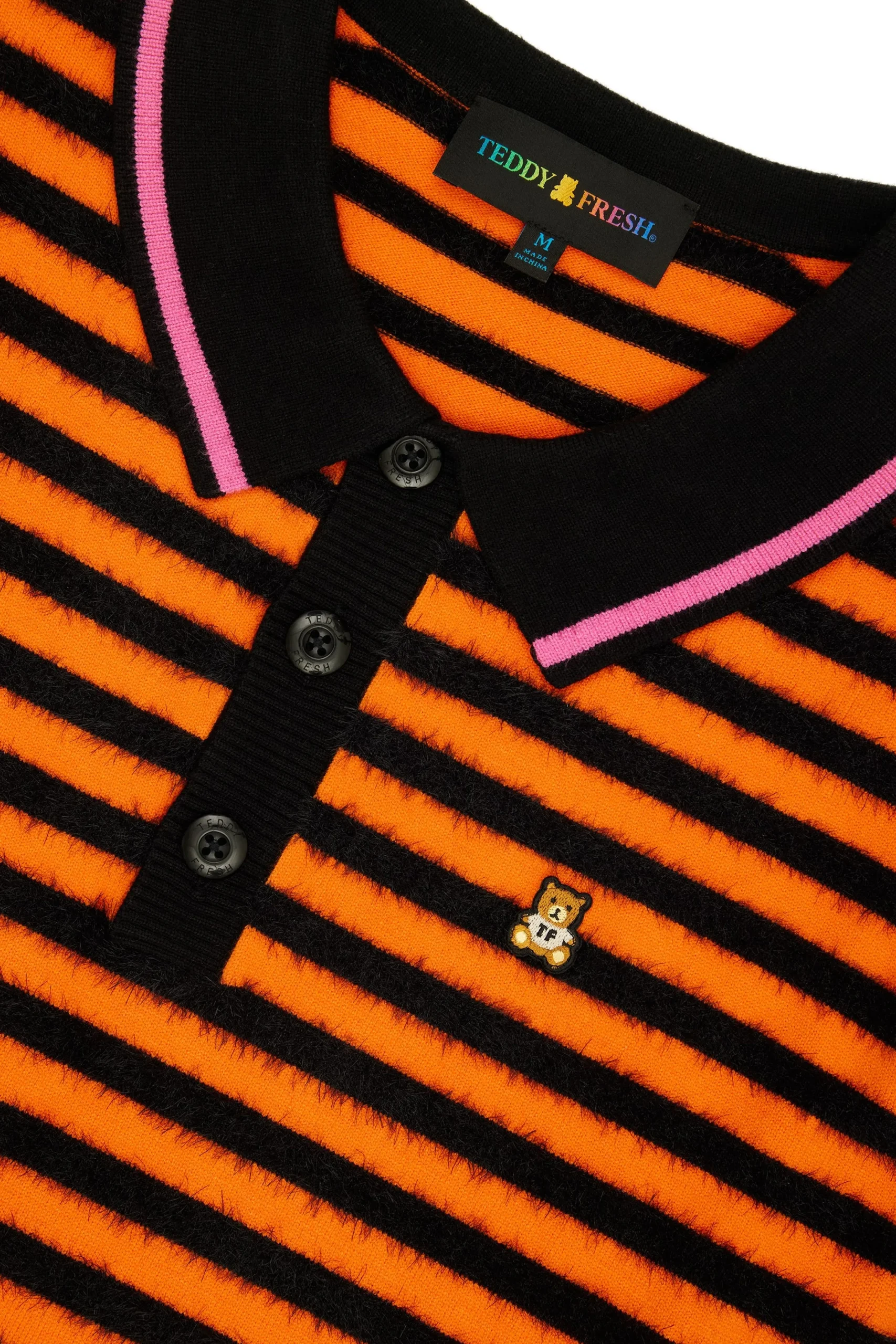 Fuzzy Stripe Knit Top-Teddy Fresh Sale