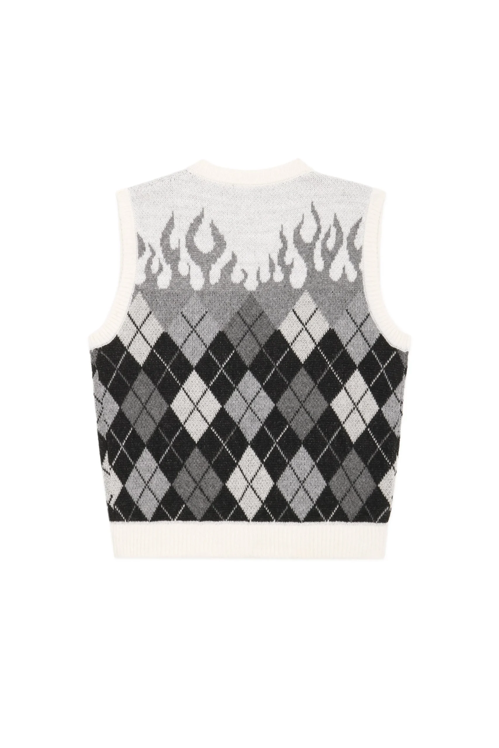 scale Flames Sweater Vest-Teddy Fresh Best Sale