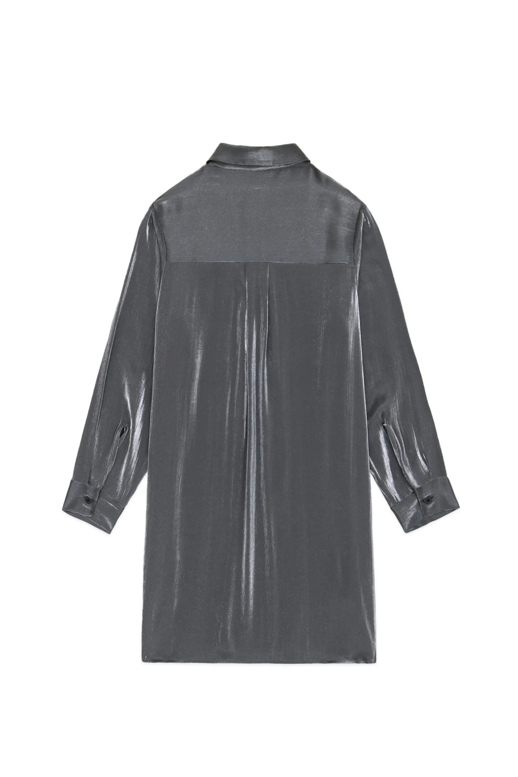 Iridescent Shirt Dress-Teddy Fresh Fashion