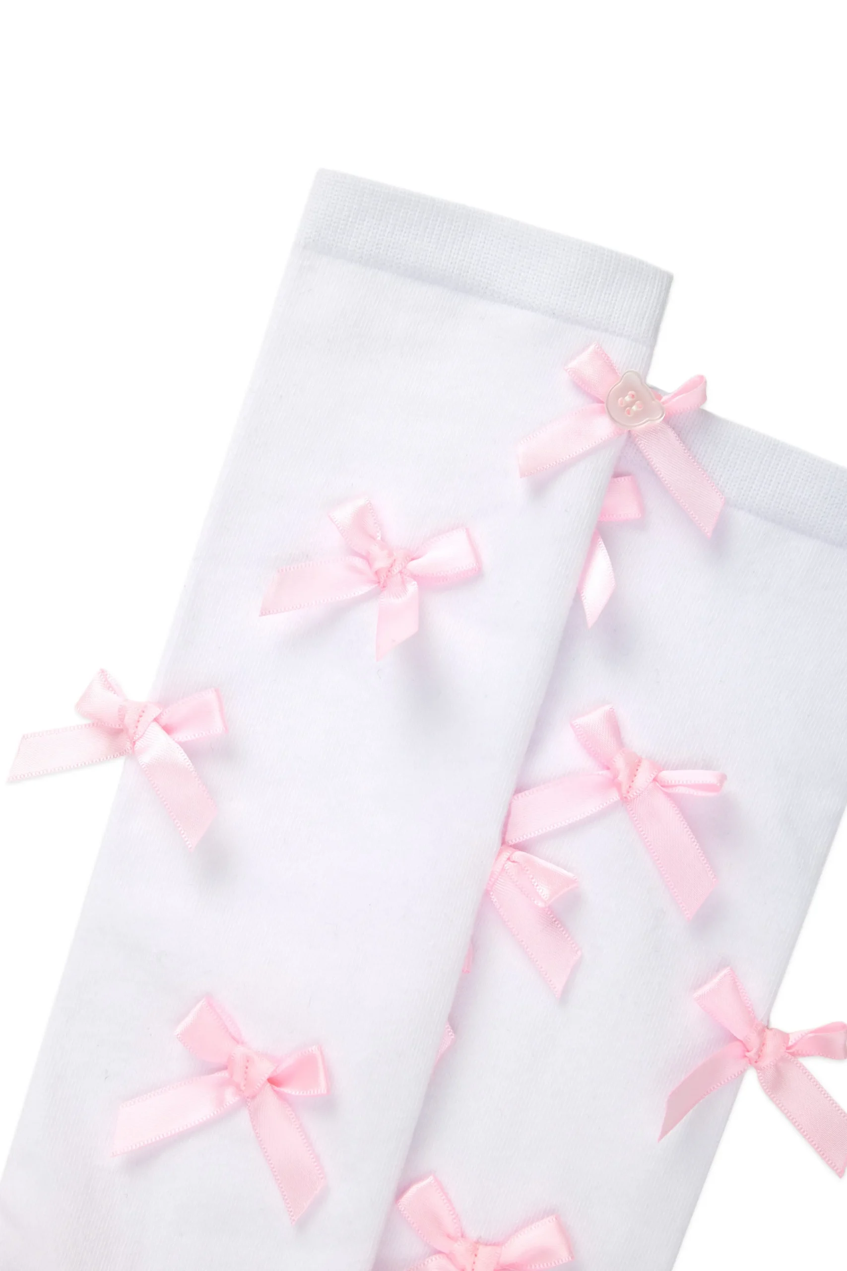 Knee High Bow Socks-Teddy Fresh New