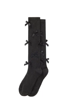 Knee High Bow Socks-Teddy Fresh New