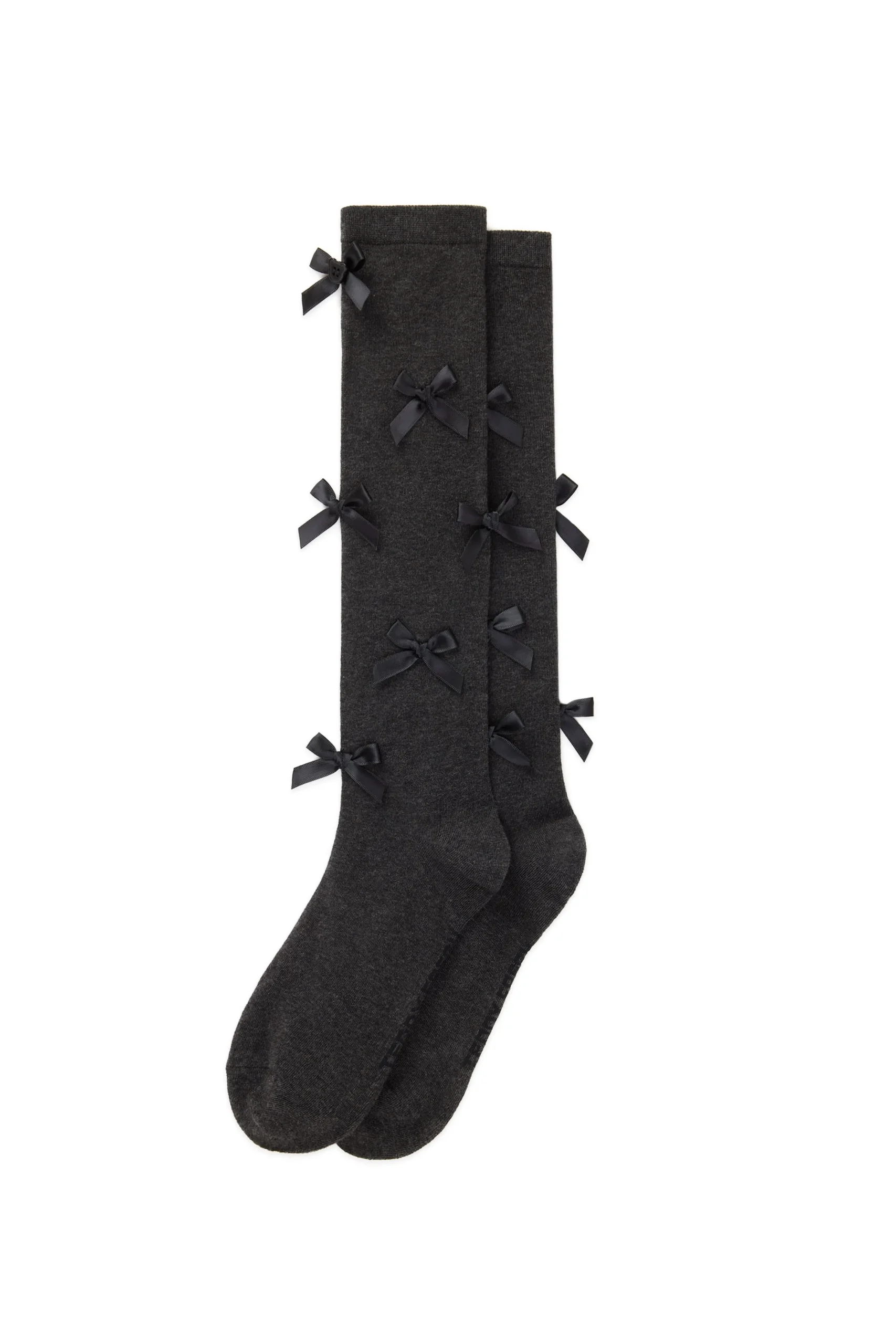 Knee High Bow Socks-Teddy Fresh New