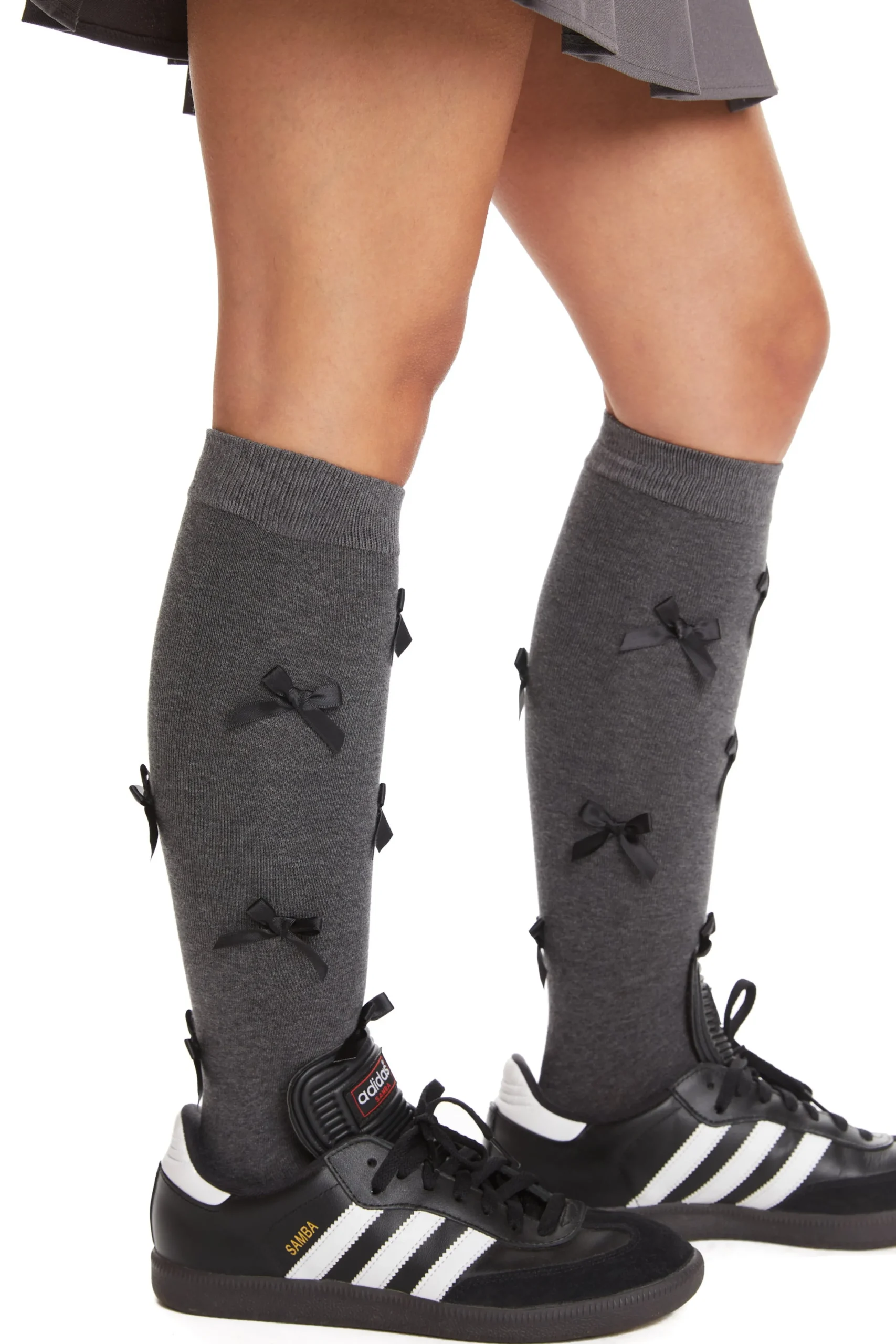 Knee High Bow Socks-Teddy Fresh New