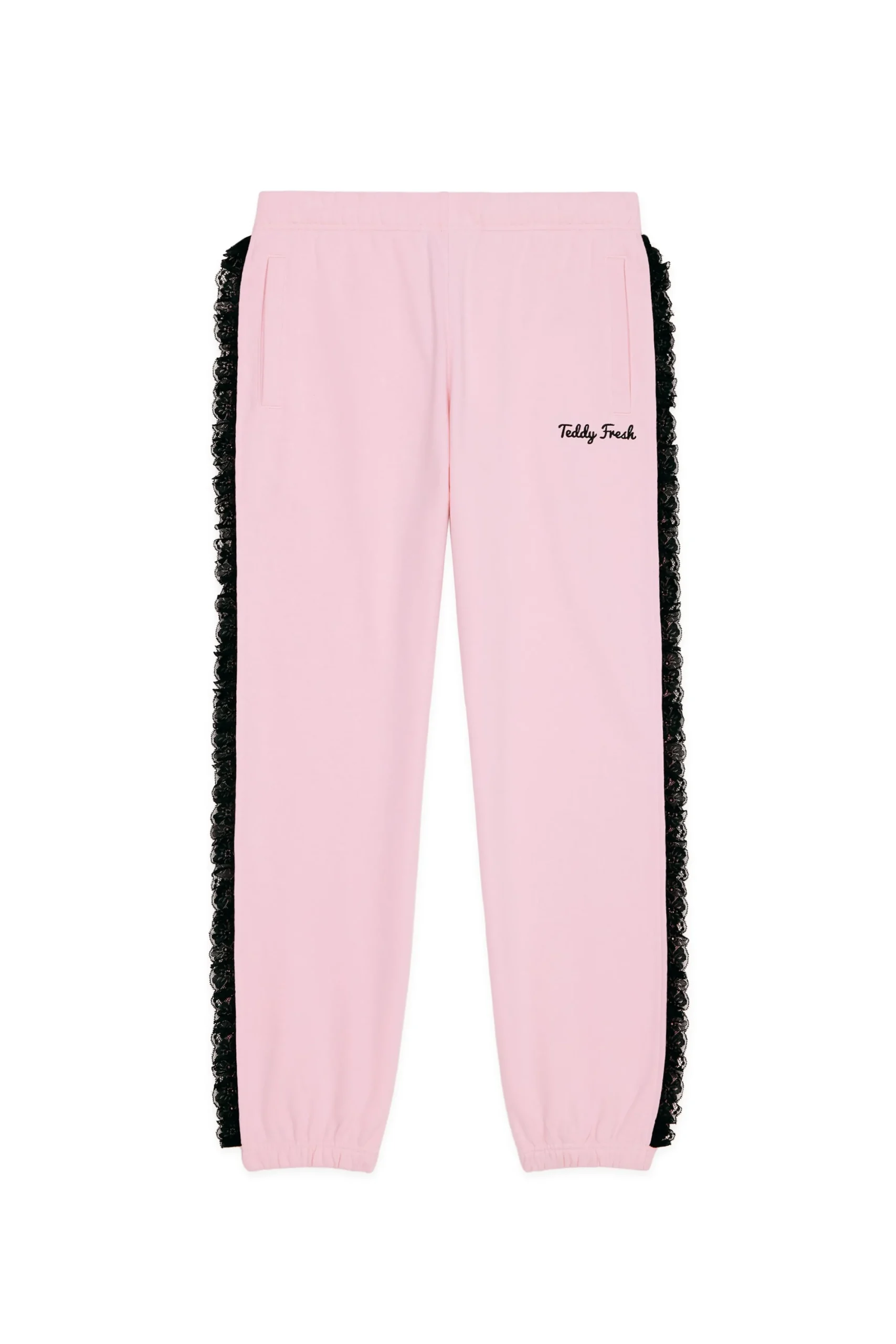 Lace Trim Sweatpants-Teddy Fresh Clearance
