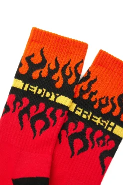 Mirrored Flame Socks - 3 Pack-Teddy Fresh Hot