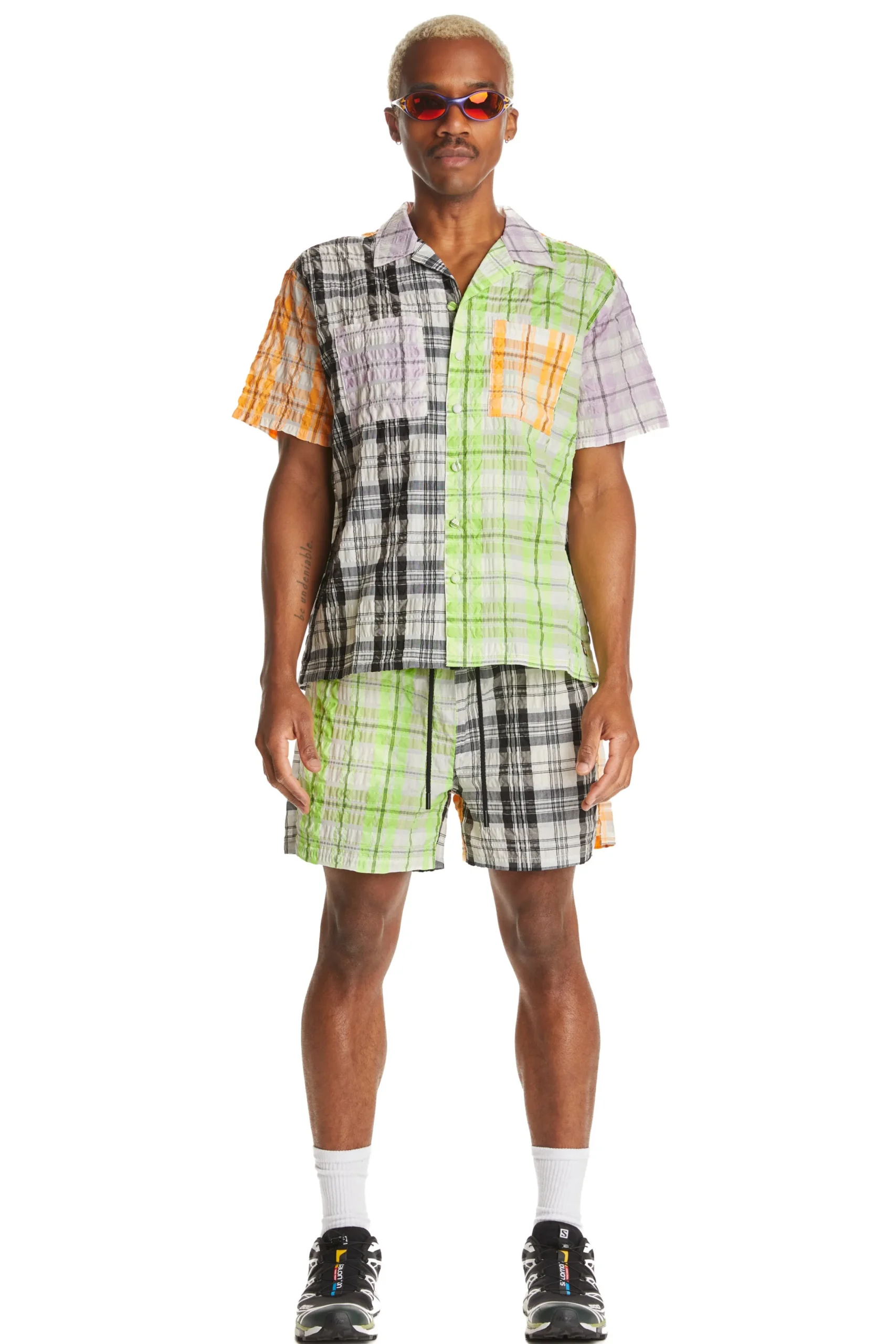 Neon Panel Shirt-Teddy Fresh Discount