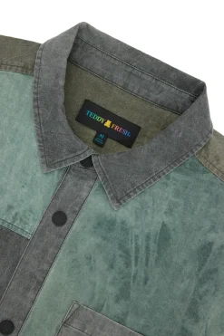 Pieced Together Shirt-Teddy Fresh Discount
