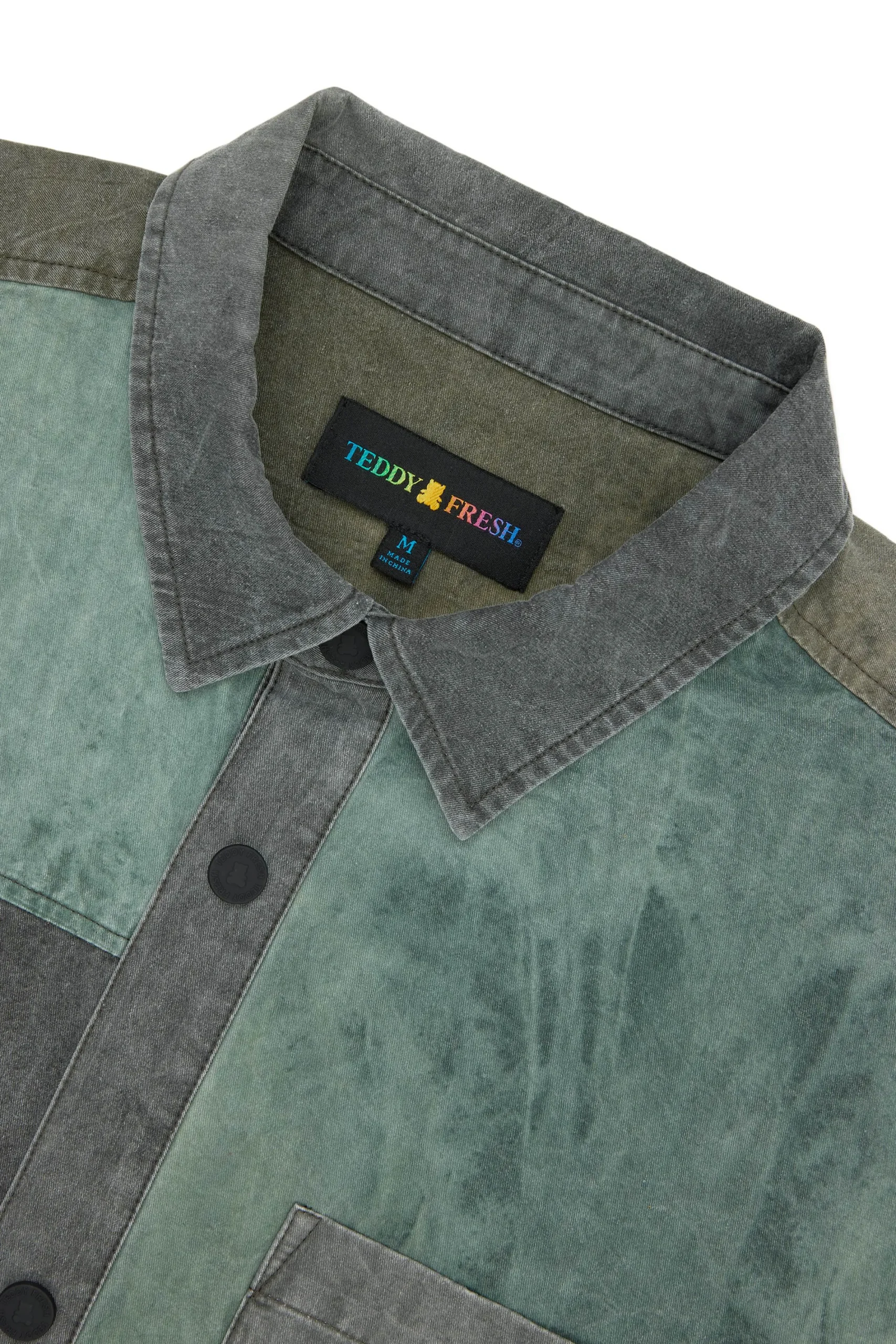 Pieced Together Shirt-Teddy Fresh Discount