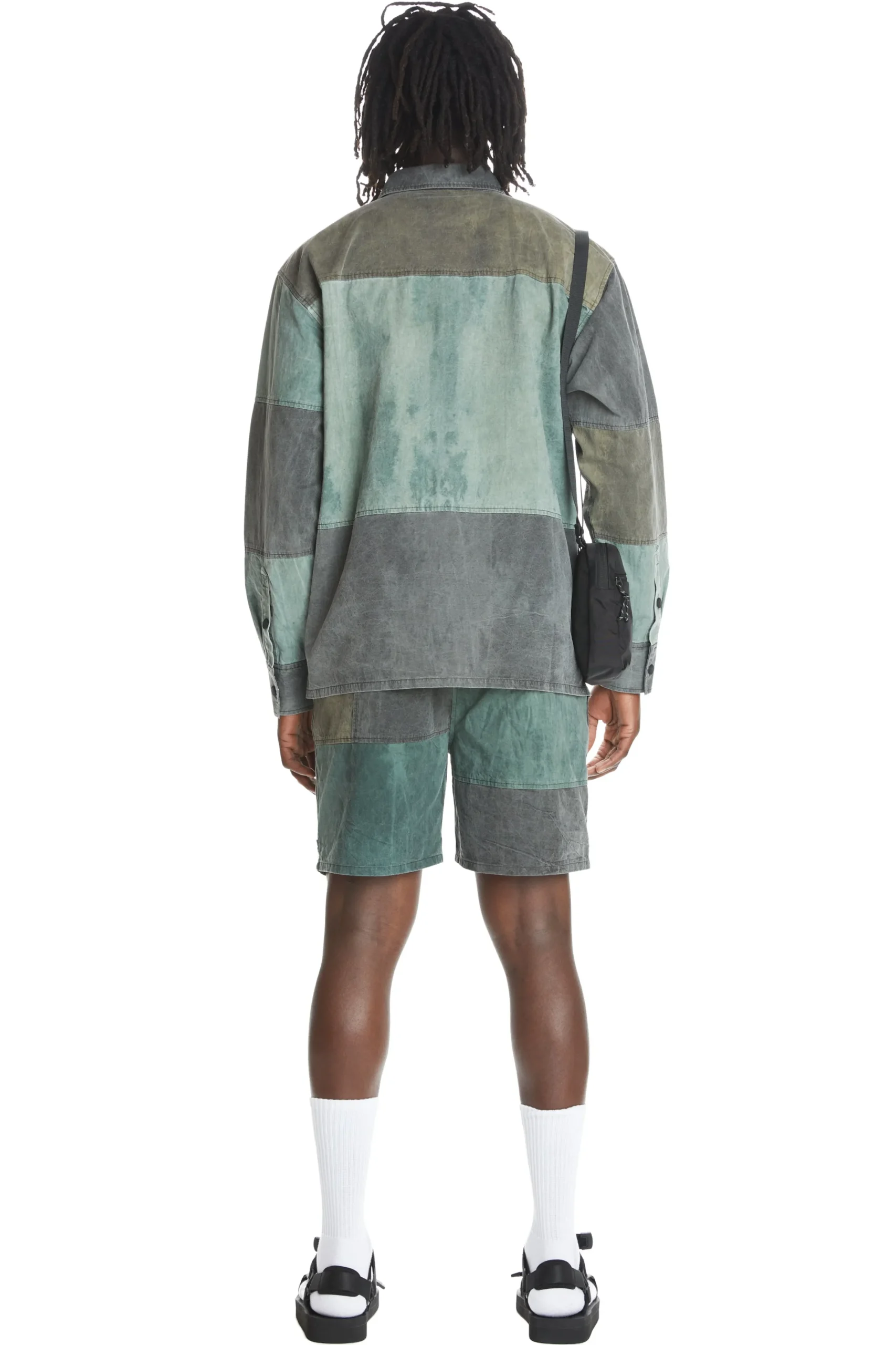 Pieced Together Shorts-Teddy Fresh Cheap