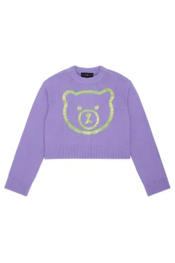 Sequin Bear Sweater-Teddy Fresh Clearance