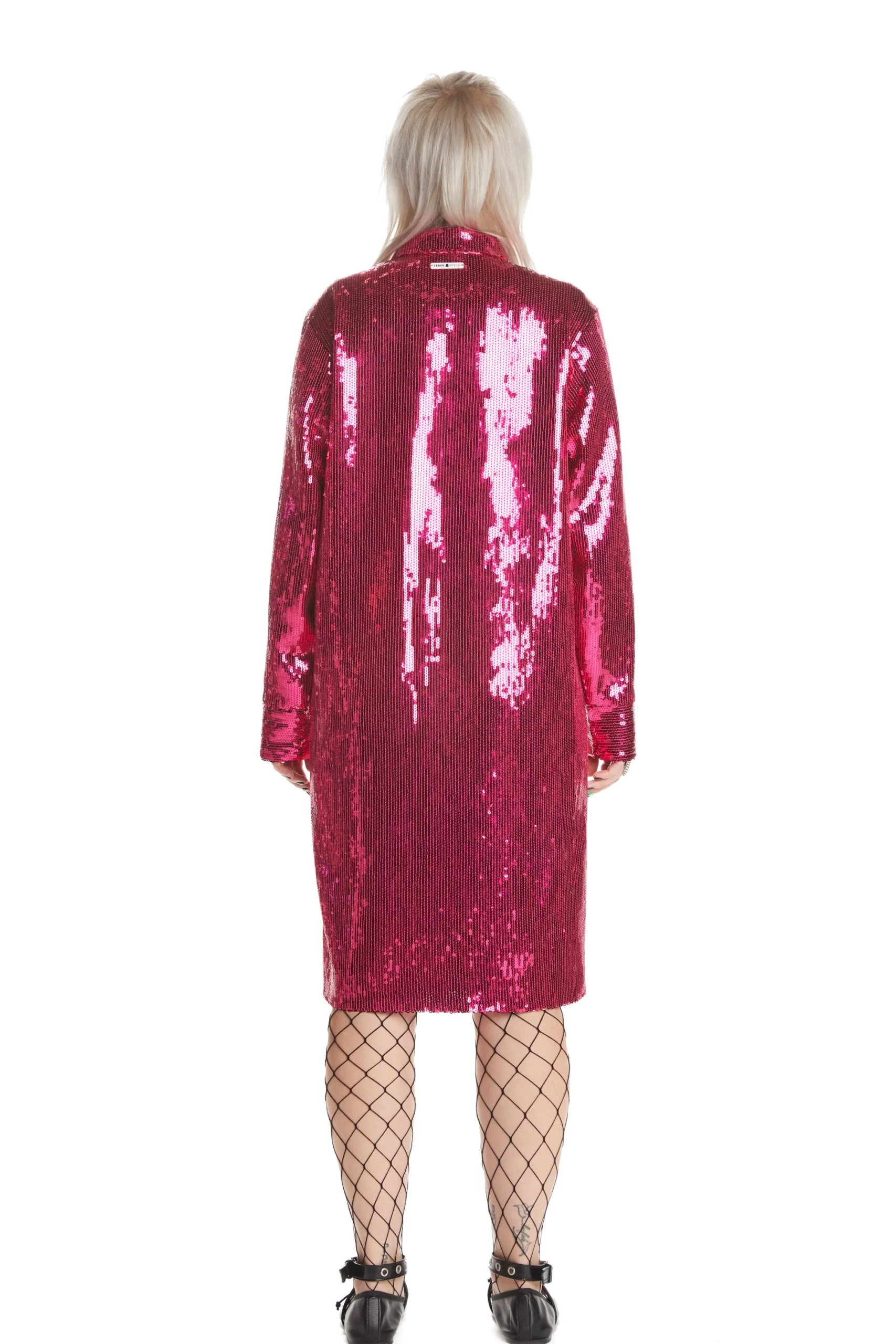 Sequin Shirt Dress-Teddy Fresh Cheap
