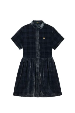 Sheer Check Shirt Dress-Teddy Fresh Store