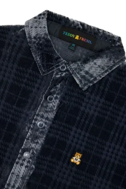 Sheer Check Shirt Dress-Teddy Fresh Store
