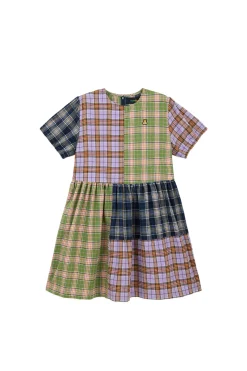 Short Sleeve Plaid Dress-Teddy Fresh Best